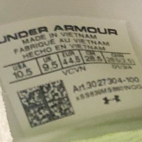 Under Armour Men Highlight MC 2.0 High Top Football Cleats Size 10.5 White NWOB - Picture 11 of 11